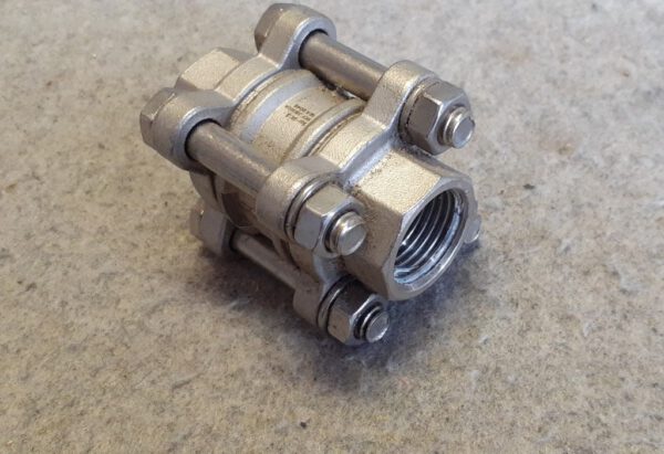 RVS terugslagklep 0,5 inch